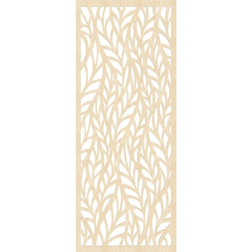 Image of Ortonville Decorative Pierced Fretwork Wood Wall Panels, 31 3 /8 inchW x 79 3 /8 inchH x 1 /4 inchT, Birch
