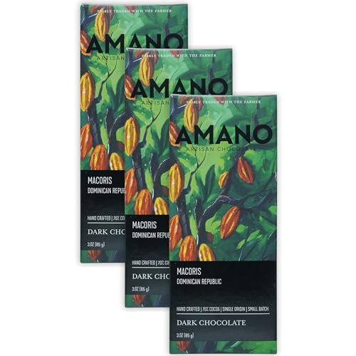 Amano Artisan Chocolate Bundles (3 Pack, Macoris 70%)