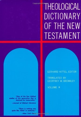 Theological Dictionary of the New Testament (Vo... B019NDSW18 Book Cover