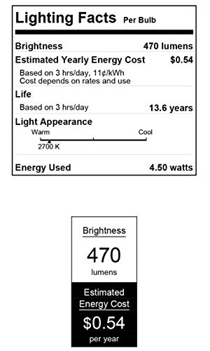 Image of Westinghouse 5316420 4.5 Watt (40 Watt Equivalent) A19 Dimmable Clear Filament LED Light Bulb, Medium Base, 6-Pack