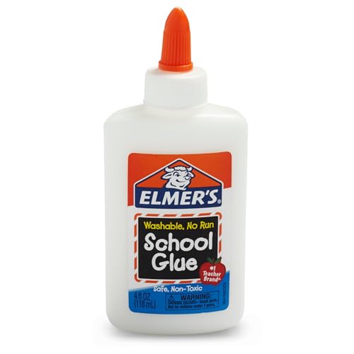 Elmer's Liquid School Glue, Washable, Safe and Nontoxic, 4oz, 1 Count - Back to School Supplies