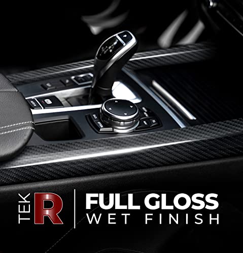 Vvivid Xpo Black Carbon Gloss Tek R 3 Layer 3D Realistic True Carbon Fiber Look Cast Vinyl Wrap (6Ft X 5Ft) #TOP2