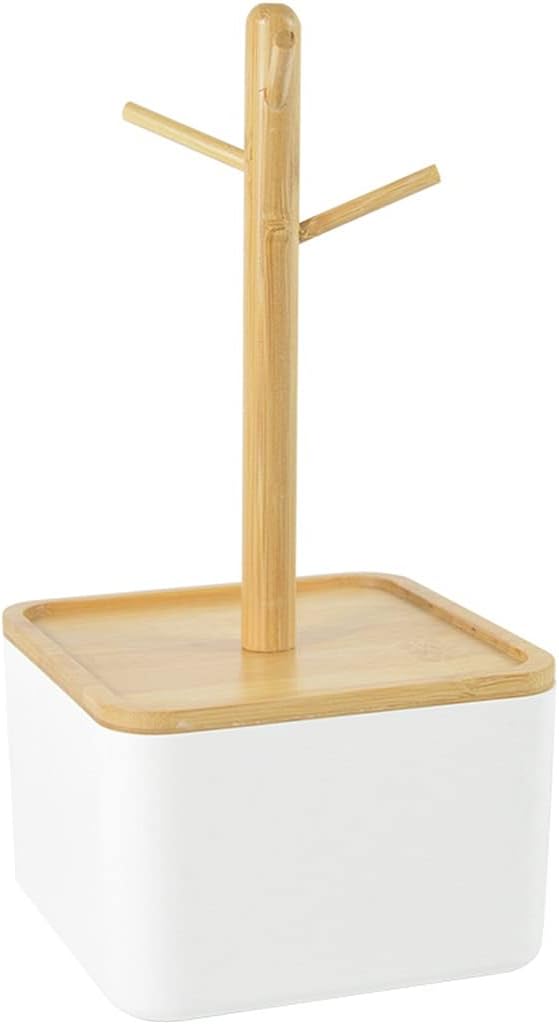 Key Storage Rack Entrance Storage Box Desktop Decoration Key Hook Storage Rack Storage Box (Color : Black Size : 13x13x28cm) (White 13x13x28cm)