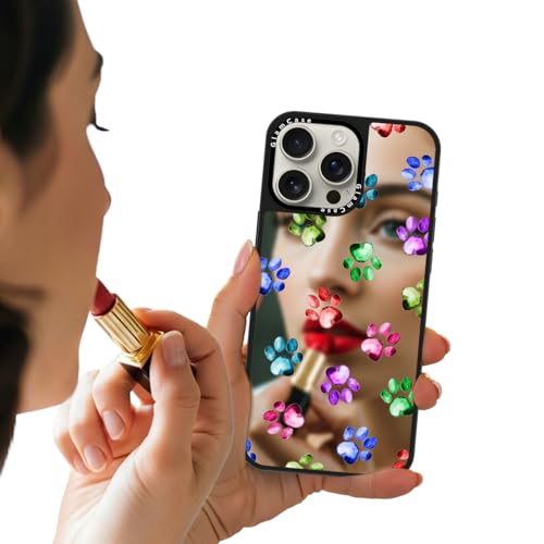 Coque miroir pour iPhone 16 Pro antichoc avec miroir maquillage TPU