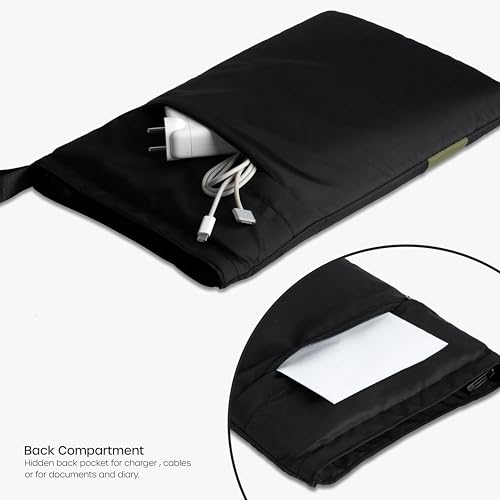 Image of Elmira 14 Inch Laptop Sleeve, Water-Resistant Padded Protective for MacBook, Dell, HP, Lenovo, ASUS & Acer, Slim Laptop Cover Bag with Durable Zipper for Men & Women (Black, 14 INCH)