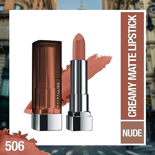 Image of Maybelline New York Color Sensational Powder Matte Lipstick, Toasted Brown, 3.9g