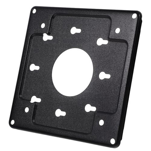 HIAKDOFT Soporte de Montaje para Monitor y Mini PC Soporte Metálico Negro para Montaje Pared de PC Ahorro de Espacio y Fácil Instalación Compatible con Monitor