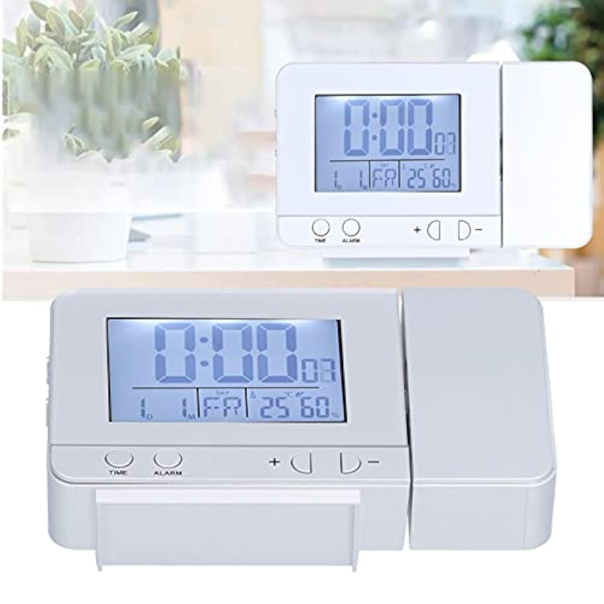 Projection Alarm Clock, Multifunctional Easy to Read