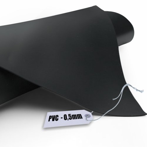 Preisvergleich Produktbild Teichfolie PVC 0,5mm schwarz in 11m x 14m