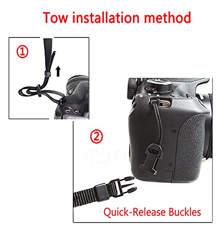 Eorefo Camera Strap Camera Neck Strap With Quick-Release Buckles For Mirrorless Camera.(Black) #TOP4