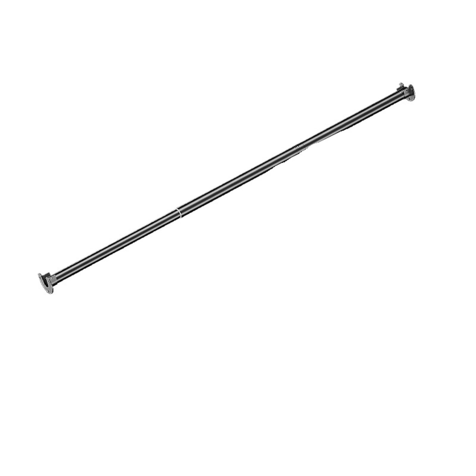 Telescopic Curtain Pole Useful Extendable Stainless Steel Wardrobe Clothes Rod Adjustable Closet Rail Pole Curtain Telescopic Hanging(Black100-130cm)