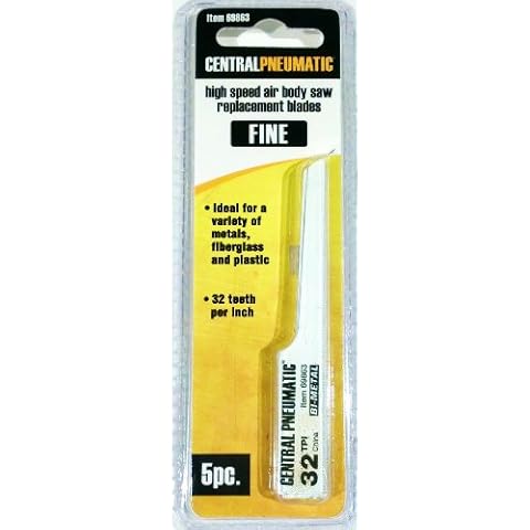High Speed Air Body Saw Replacement Blades, Fine, 5 Pc. Cover