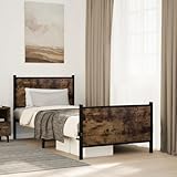 JHQHSM Letto in metallo senza materasso, 90 x 190 cm, con robusto telaio in acciaio e rete a doghe per una tenuta e una traspirabilità ottimali, incluso pratico spazio e stabile