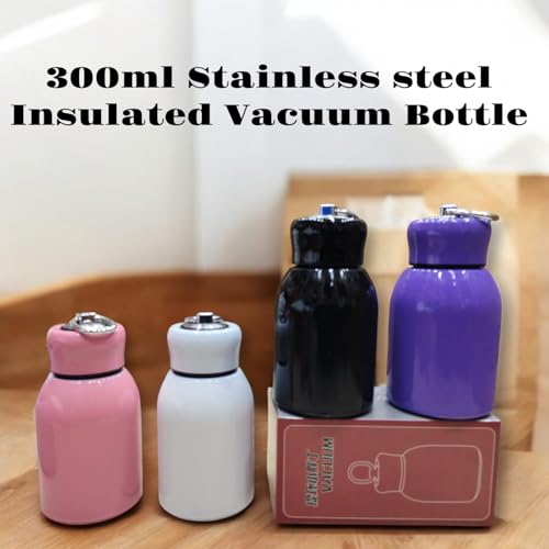 Image of Mini Stainless Steel Water Bottle 300ML | Leakproof Full Color Bottle for Kids & Adult | Portable Pani Holder | Small Travel Wide Mouth Container- Pack of 1