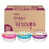 Friskies Purina Grain Free Wet Cat Food Lickable Cat Treats Variety Pack, Lil’ Soups With Salmon, Tuna or Shrimp – (Pack of 30) 1.2 oz. Cups