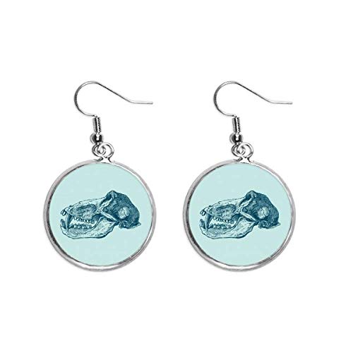 Pendientes de plata de ley con detalles de cerámica y diseño exclusivo de animales