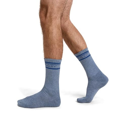 Jockey Men's Socks Men's Everyday Cotton Blend Crew Sock - 8 Pack, White/Blue/Grey/Navy, 7-122