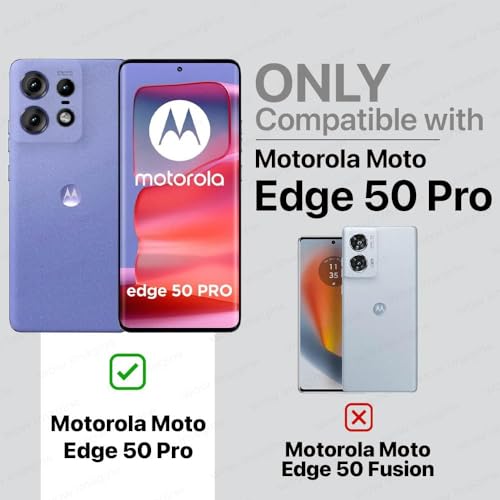 Image of COVERBLACK Soft Rubber Back Cover Compatible Model for Motorola Moto Edge 50Pro 5G - Transparent