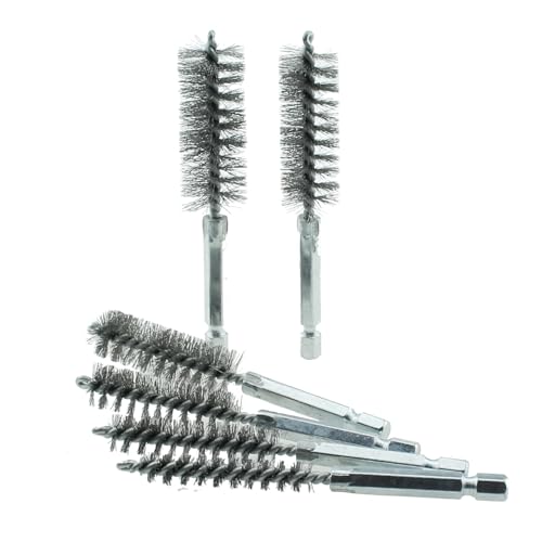 Image of 6PCS Stainless Steel Cleaning Brush for Drill Impactors Polishing and Deburring Pipe Brush for Electric Drills Impact Drivers Mould Grinding Machines