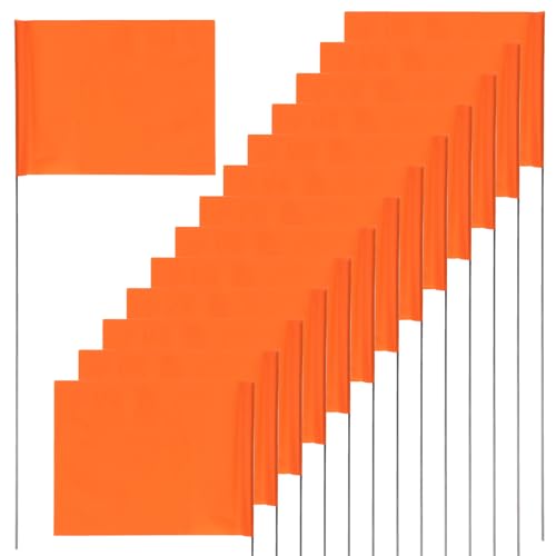 MAQIHAN Bandeiras de marcação - pacote com 30 bandeiras de quintal 33 x 12 x 12 cm bandeiras de gram