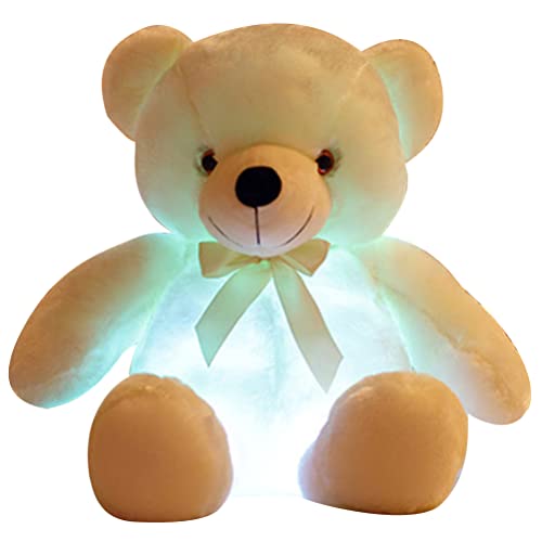 Totority 人形 ぬいぐるみ 置物 光るクマのおもちゃ 2023年のクマのクラス 熊 ぬいぐるみ クマを照らす ビッグベアー グローベア くまクッション枕 母の日 くまのプレゼント 光るぬいぐ