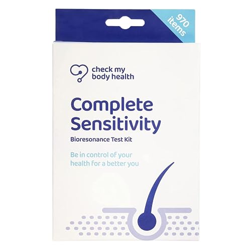 Check My Body Health | Complete Food Intolerance Test | Check for 970 Different Intolerances | Easy to Use Home Hair Strand Testing Kit & Intolerance Screening for Adults | Results in 5 Days