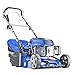 Hyundai 17"/43cm 139cc Electric-start Self-propelled Petrol Roller Lawnmower, 5 Adjustable Cutting Heights, 45l Grass Collector Bag, Foldable Handles, 3 Year Warranty