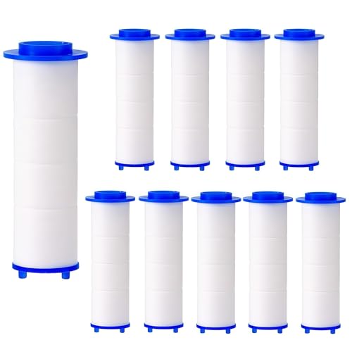 Shower head with handheld pack de 10 filtres anti chlore