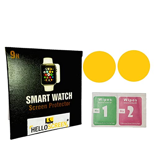 Image of 9H Screen Protector Flexible TPU Screenguard For AMAZFIT ZEPP E [1.28 inch] Smartwatch (2 Pack) - Unbreakable Hydrogel TPU Film [ Not A Tempered Glass]