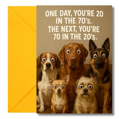 LimaLima Funny 70th Birthday Card For Men & Women Perfect For Sister Brother Mum Dad Husband & Wife