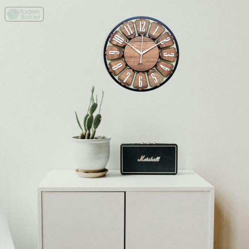 Image of Wall Clock (Wood Walnut)