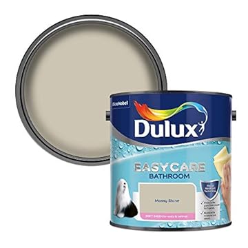 Dulux 5275836 Easycare Bathroom Soft Sheen Emulsion Paint For Walls And Ceilings - Mossy Stone 2.5L
