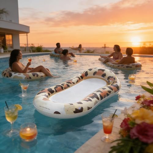 Lit de relaxation gonflable durable pour piscine et matelas flottant de lac