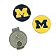 Team Effort Collegiate Hut-Clip und 2 Ballmarker, Michigan Wolverines Hat Clip & 2 Ball Markers