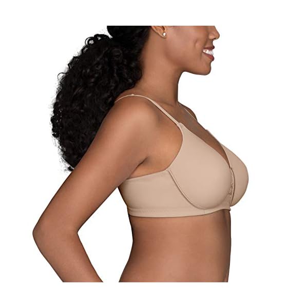 Vanity Fair womens Full Figure Beauty Back Smoothing Bra, Wirefree - Beige, 40C US