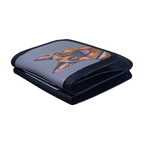 Taxi Wallet® TW95-GERMAN SHEPHERD Soft, Vegan Material, Compact, Front Pocket Folding Wallet - For Cards, Coins, Bills, ID (Men & Women)4