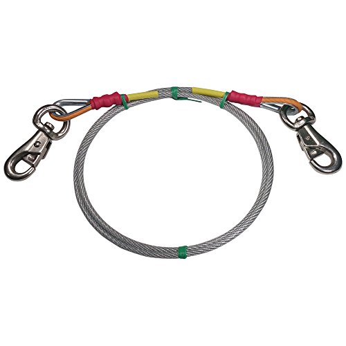 FPS Super Heavy Duty Dog Tie Out Cable Premium Cattle Snap Both Ends Choose Length (10 FT) FPS Super Heavy Duty Dog Tie Out Cable Premium Cattle Snap Both Ends Choose Length (10 FT)