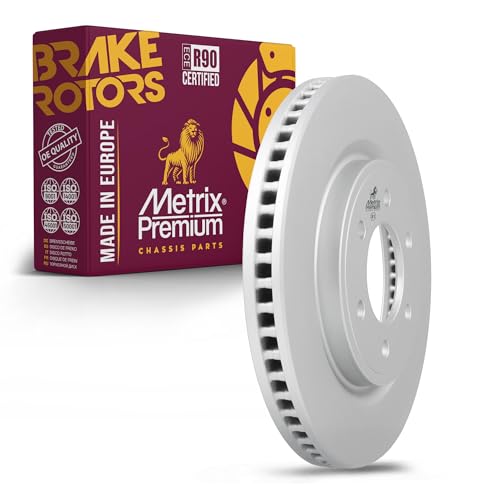 Metrix Premium Chassis Parts 350 mm Front Coated Brake Rotor Fits F-150