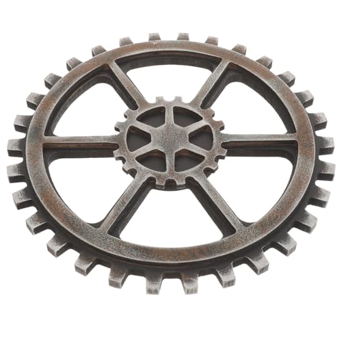 Rueda dentada steampunk negra, decoración vintage para pared de hogar y bar