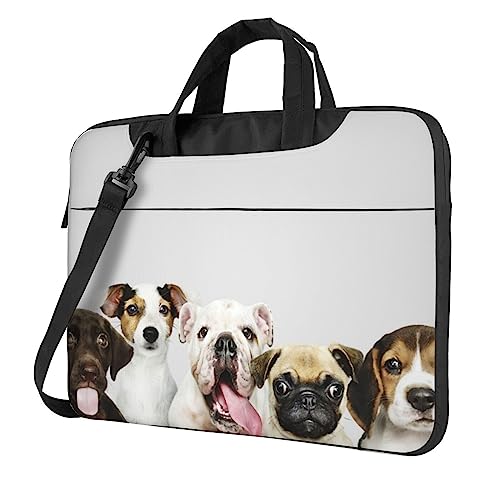 Sac ordinateur portable 15 pouces à motif chien drôle pour le bureau