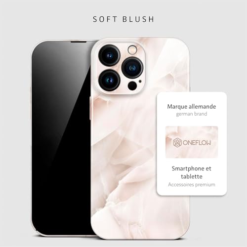 Coque iPhone 16 Pro Max marbre paillettes avec étui de protection - 4