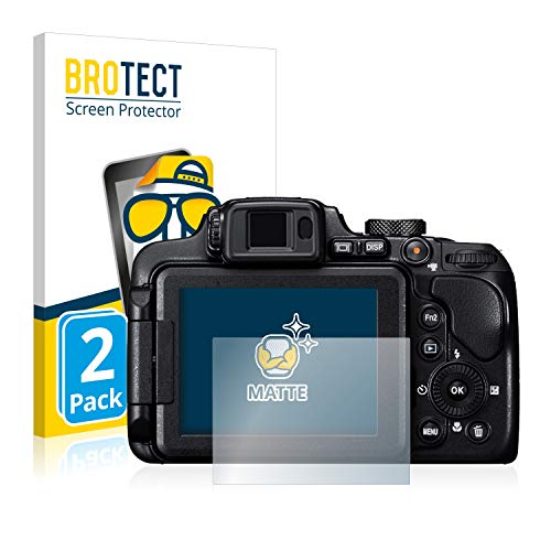 BROTECT Protector Pantalla Anti-Reflejos Compatible con Nikon Coolpix B700 (2 Unidades) Pelicula Mate Anti-Huellas