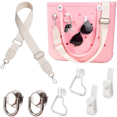 Image of LETGO Shoulder Strap for Bogg Bag Accessories Adjustable Replacement Crossbody Strap 4 Pcs Keychain Hooks Keyholder Bogg Bag