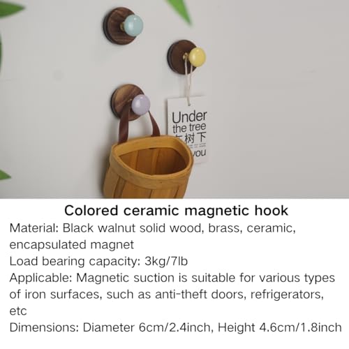 3 Pcs Colorful Magnetic Hooks Heavy Duty Magnet Hook Strong Neodymium Magnetic Coat Hooks Magnetic Hanger for Refrigerator, Metal Door, Locker for Hanging Towel, Coat, Bag, Umbrella (Green)