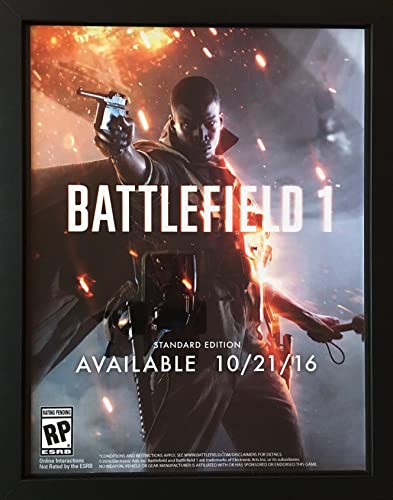Battlefield 1 Framed Print Ad/Poster Official PS4 Xbox One Video Game Room Art