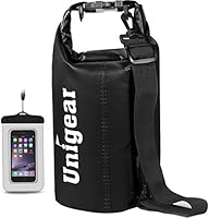 Unigear Dry Bag, Wasserdicht Taschen mit Handytasche und Gurte für Boot und Kajak, Angeln, Rafting, Schwimmen, Camping...