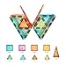 YRZtiles Magnetic Tiles 100-Piece Set for Kids, Magnetic Building Blocks STEM Toys for Age 3+ Boys and Girls, Educational Magnet Construction Tiles for Creativity & Learning