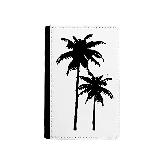 Porte-passeport motif plage et cocotier, idéal pour vos prochaines vacances sous les tropiques