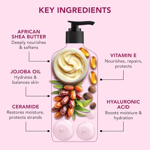 Image of Botanic Hearth Nourish & Defend Shampoo with Hyaluronic Acid & Jojoba Oil | Deeply Moisturizing & Damage Protection | Strengthens & Softens Hair | Sulfate & Paraben Free, 473ml