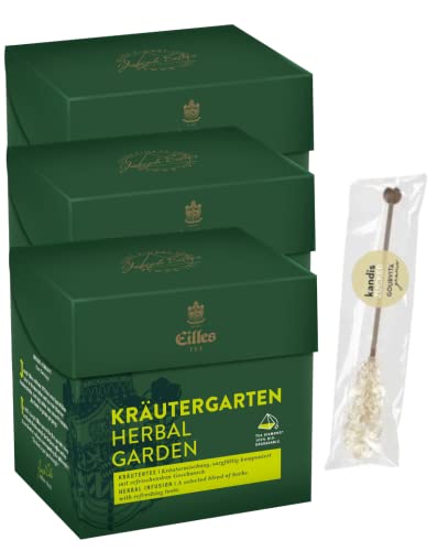 3er-Set TEA DIAMONDS Kräutergarten von Eilles mit Gourvita Moments Kandisstick